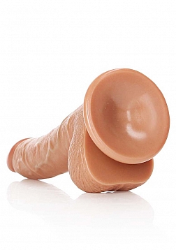 Curved Realistic Dildo with Balls and Suction Cup - 7\