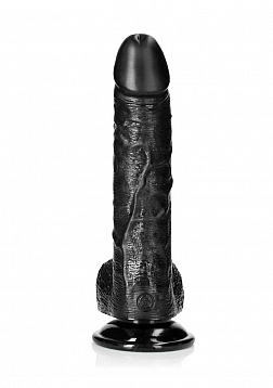 Curved Realistic Dildo with Balls and Suction Cup - 8\