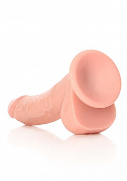 Curved Realistic Dildo with Balls and Suction Cup - 8\