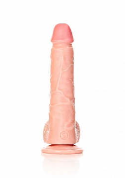Straight Realistic Dildo with Balls and Suction Cup - 7\