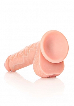 Straight Realistic Dildo with Balls and Suction Cup - 7\