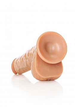 Straight Realistic Dildo with Balls and Suction Cup - 7\