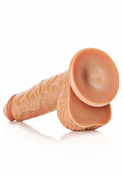 Straight Realistic Dildo with Balls and Suction Cup - 8\