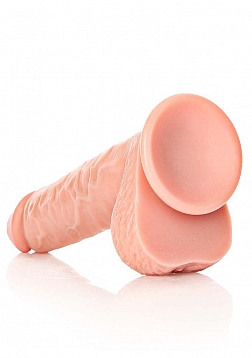 Straight Realistic Dildo with Balls and Suction Cup - 9\