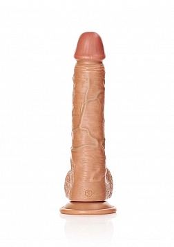 Straight Realistic Dildo with Balls and Suction Cup - 11\