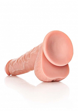 Straight Realistic Dildo with Balls and Suction Cup - 12\