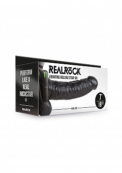 Vibrating Hollow Strap-On with Balls - 7\