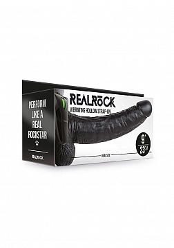 Vibrating Hollow Strap-On with Balls - 9\