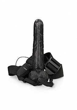 Vibrating Hollow Strap-On with Balls - 9\