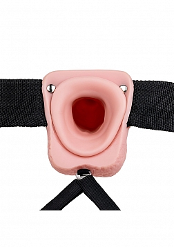 Vibrating Hollow Strap-On with Balls - 9\