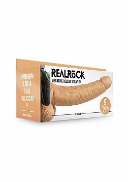 Vibrating Hollow Strap-On with Balls - 9\