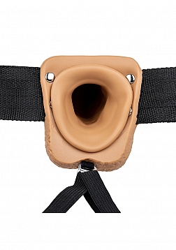 Vibrating Hollow Strap-On with Balls - 9\