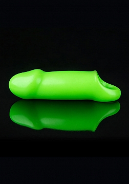 Smooth Thick Stretchy Penis Sleeve - Glow in the Dark..