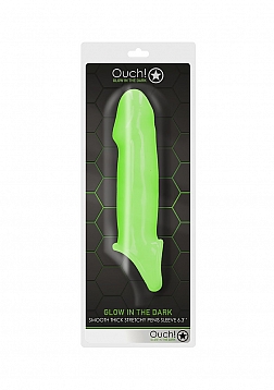 Smooth Thick Stretchy Penis Sheath - Glow in the Dark