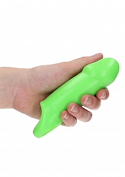 Smooth Thick Stretchy Penis Sheath - Glow in the Dark
