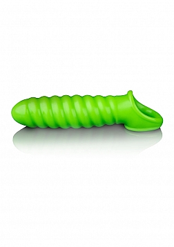Swirl Stretchable Penis Sheath - Glow in the Dark