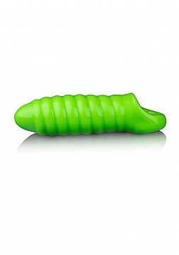 Swirl Thick Stretchy Penis Sheath - Glow in the Dark