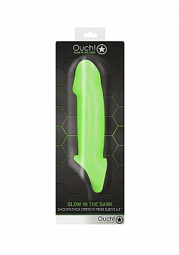 Smooth Thick Stretchy Penis Sheath - Glow in the Dark