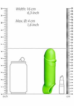 Smooth Thick Stretchy Penis Sheath - Glow in the Dark