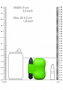 Vibrating Masturbator - Glow in the Dark