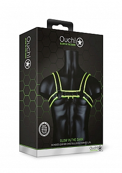 Chest Bulldog Harness - Glow in the Dark - L/XL
