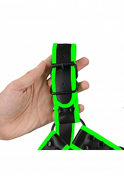 Bulldog Harness with Buckle - Glow in the Dark - L/XL