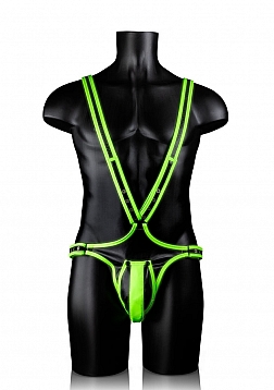 Body-Covering Harness - Glow in the Dark - S/M