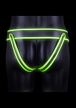 Striped Jockstrap - Glow in the Dark - L/XL