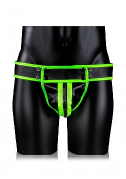 Striped Jockstrap - Glow in the Dark - S/M