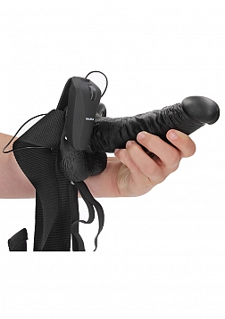 Vibrating Hollow Strap-On with Balls - 7\