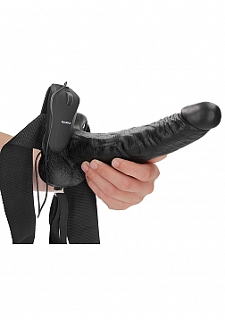 Vibrating Hollow Strap-On with Balls - 9\