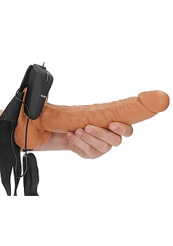 Vibrating Hollow Strap-On with Balls - 9\