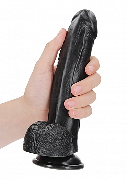 Curved Realistic Dildo with Balls and Suction Cup - 8\