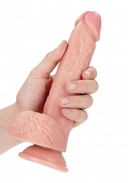 Straight Realistic Dildo with Balls and Suction Cup - 8\