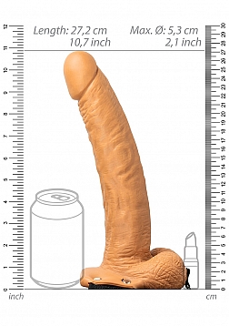 Vibrating Hollow Strap-On with Balls - 9\