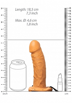 Vibrating Hollow Strap-On without Balls - 6\