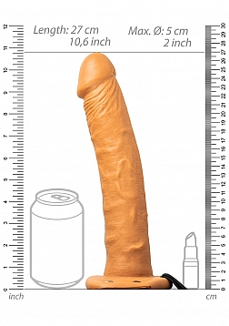 Vibrating Hollow Strap-On without Balls - 10\