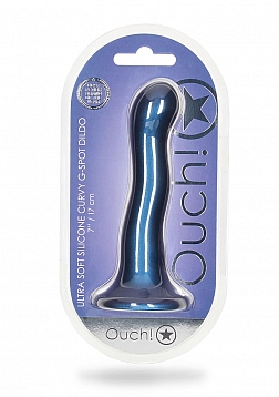 Ultra Soft Silicone Curvy G-Spot Dildo - 7\'\' / 17 cm