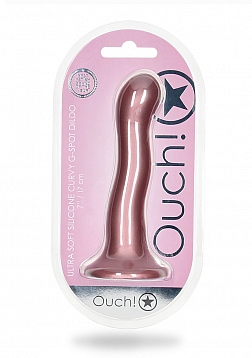 Ultra Soft Silicone Curvy G-Spot Dildo - 7\'\' / 17 cm