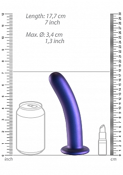 Smooth Silicone G-Spot Dildo - 7\'\' / 17 cm