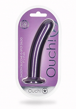 Smooth Silicone G-Spot Dildo - 7\'\' / 17 cm