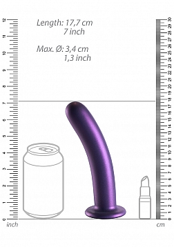 Smooth Silicone G-Spot Dildo - 7\'\' / 17 cm