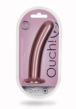 Smooth Silicone G-Spot Dildo - 7\'\' / 17 cm