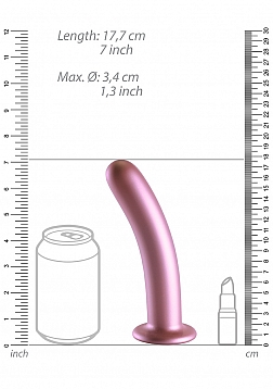 Smooth Silicone G-Spot Dildo - 7\'\' / 17 cm