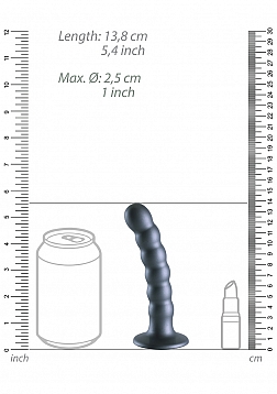 Beaded Silicone G-Spot Dildo - 5\'\' / 13 cm