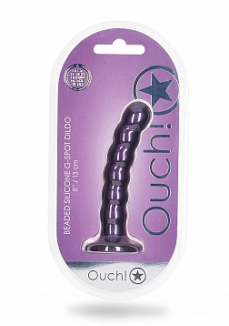 Beaded Silicone G-Spot Dildo - 5\'\' / 13 cm