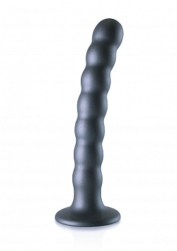 Beaded Silicone G-Spot Dildo - 6,5\'\' / 16,5 cm