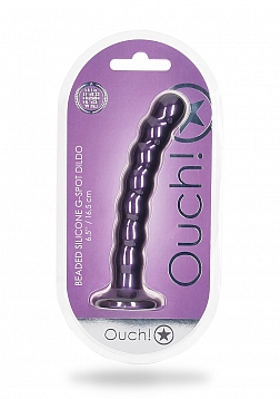 Beaded Silicone G-Spot Dildo - 6,5\'\' / 16,5 cm