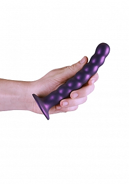 Beaded Silicone G-Spot Dildo - 6,5\'\' / 16,5 cm