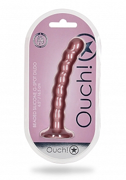 Beaded Silicone G-Spot Dildo - 6,5\'\' / 16,5 cm